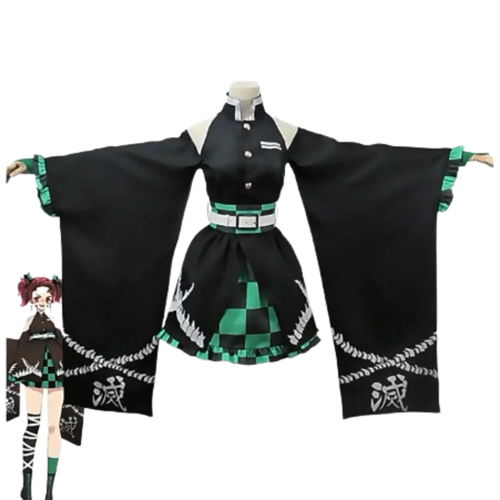 Anime Demon Slayer Kamado Tanjirou Cosplay Costumes Halloween Christmas Party Women Uniform Dress
Anime Demon Slayer Kamado Tanjirou Cosplay Costumes Halloween Christmas Party Women Uniform Dress