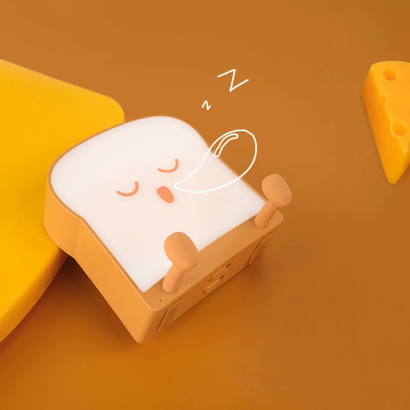 Cute Night Light USB Desk Lamp Cartoon Bread Toast Night Light Table Lights Mobile Phone Holder Bedside Lamp Children's Gifts
Cute Night Light USB Desk Lamp Cartoon Bread Toast Night Light Table Lights Mobile Phone Holder Bedside Lamp Children's Gifts