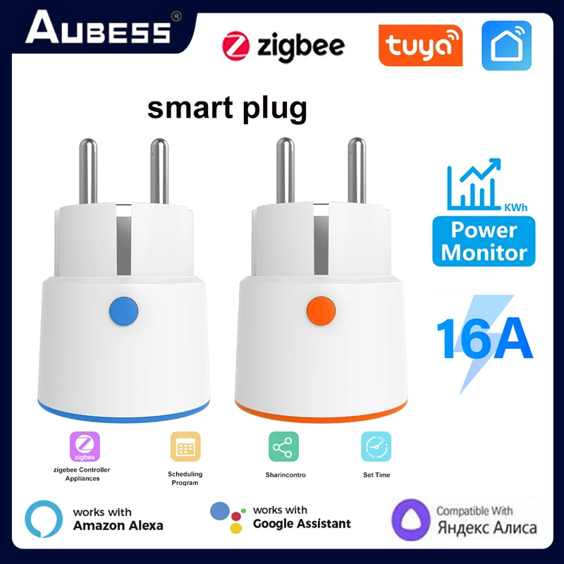 Tuya Zigbee 3.0 Smart Plug EU 16A Power Monitor Smart Socket Wireless Timing Control Outlet Works With Alexa Google Assistant
Tuya Zigbee 3.0 Smart Plug EU 16A Power Monitor Smart Socket Wireless Timing Control Outlet Works With Alexa Google Assistant