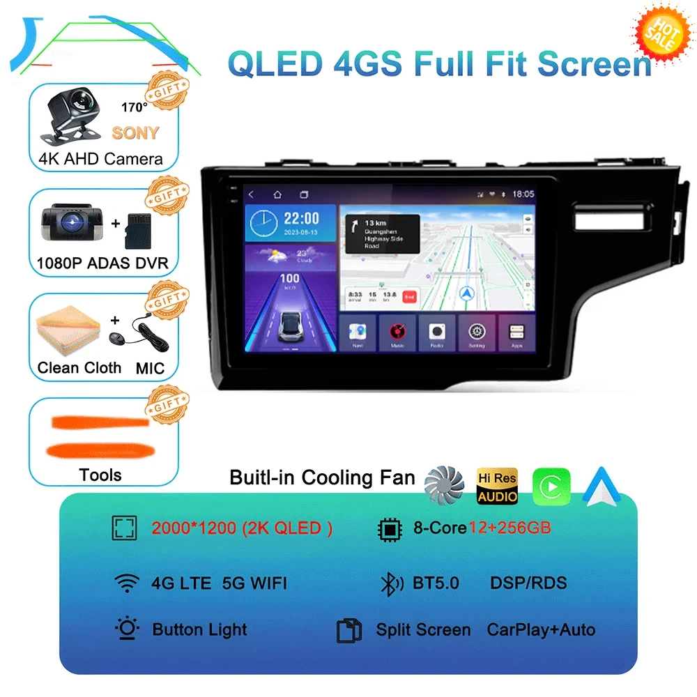 Для Honda Jazz 3 2015-2020 Fit 3 GP GK 2013-2020 Android 15 Автомобильный радиоприемник Carplay Auto GPS QLED Мультимедийный видеоплеер Навигация
Для Honda Jazz 3 2015-2020 Fit 3 GP GK 2013-2020 Android 15 Автомобильный радиоприемник Carplay Auto GPS QLED Мультимедийный видеоплеер Навигация