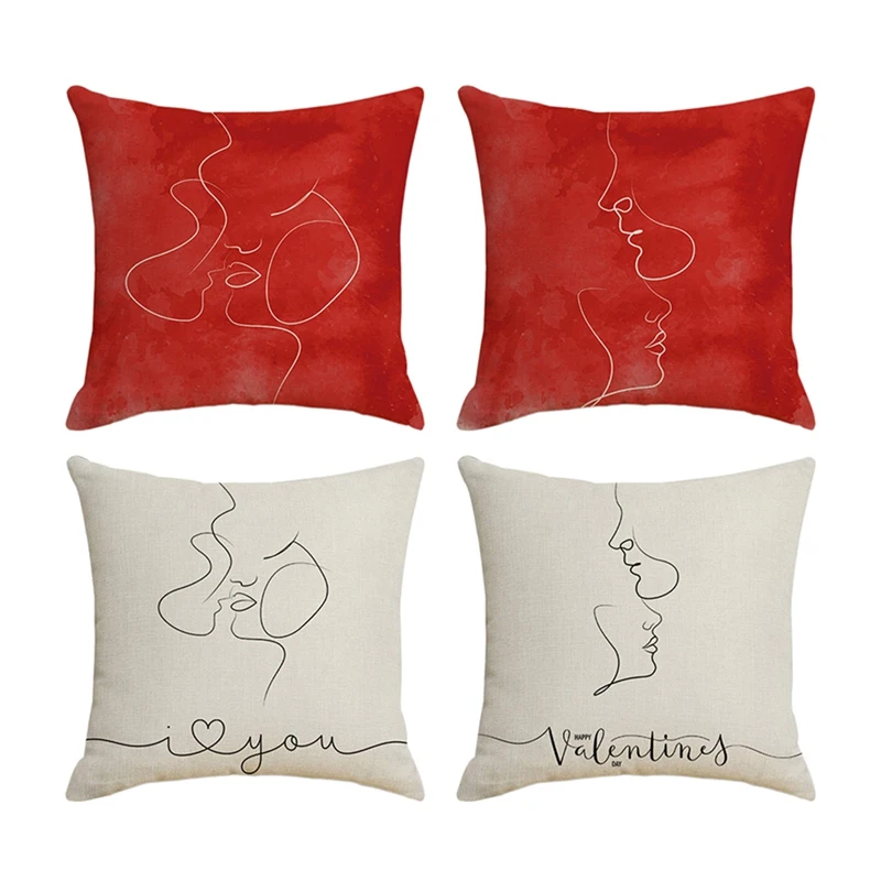 AT35 Cushion Covers Valentine's Day Pillow Cover For Home Sofa Decorative Mr & Mrs Pillowcase Imitation Flax Pillowcase
AT35 Cushion Covers Valentine's Day Pillow Cover For Home Sofa Decorative Mr & Mrs Pillowcase Imitation Flax Pillowcase