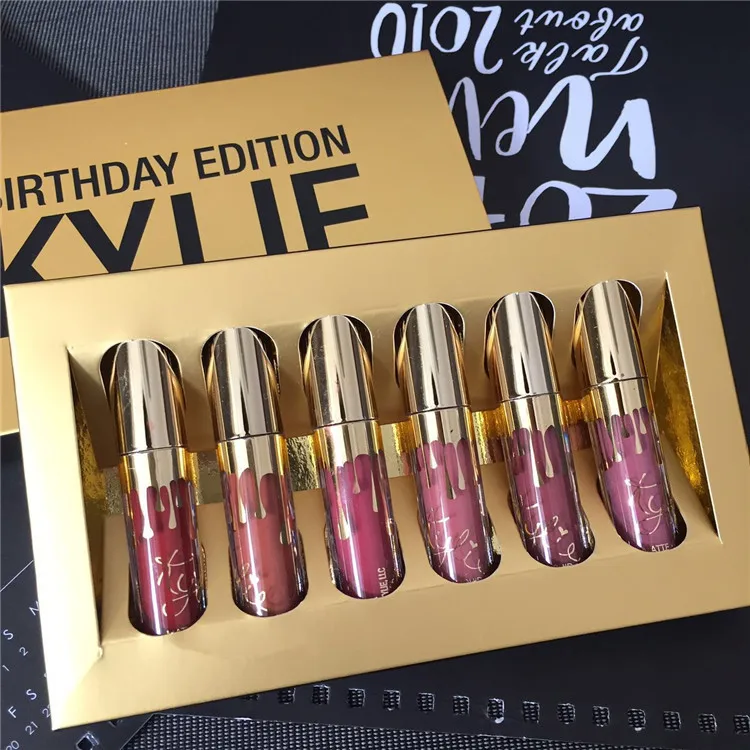 6 lip gloss set Kylie non-stick cup set gold does not fade moisturizing matte liquid lipstick korean lip tint make up set
6 lip gloss set Kylie non-stick cup set gold does not fade moisturizing matte liquid lipstick korean lip tint make up set