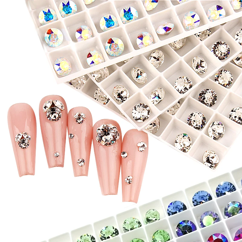 10PCS 4/5/6/7/8/10mm New K9 Glass Diamond Round Stone Cone Pointed Crystal Pointback Nail Art Rhinestones DIY Jewelry Making
10PCS 4/5/6/7/8/10mm New K9 Glass Diamond Round Stone Cone Pointed Crystal Pointback Nail Art Rhinestones DIY Jewelry Making