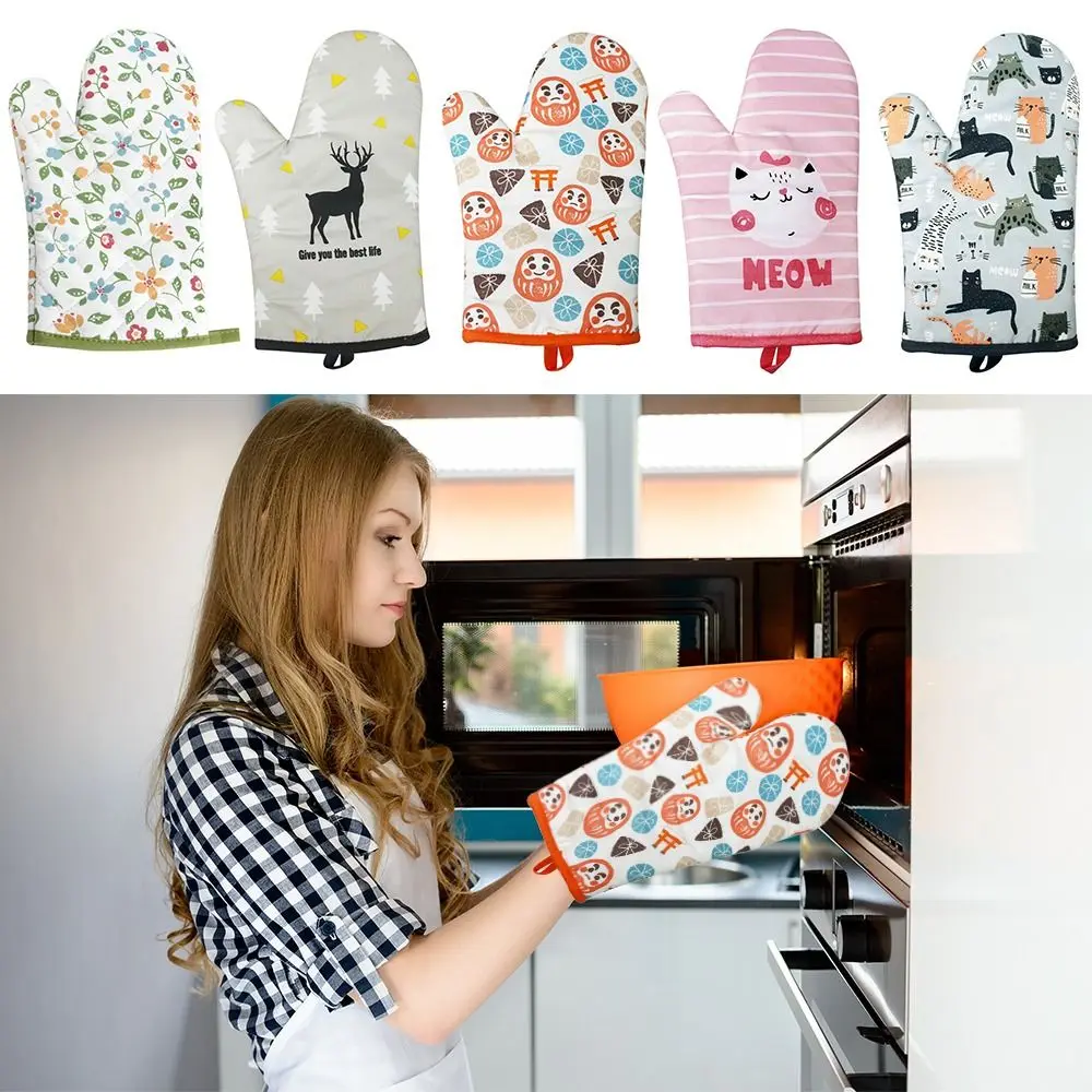 1PC Cute Non-Slip Anti-Scalding Baking Insulation Gloves Cat Pattern Cartoon Animal Printing Oven Mitts 
1PC Cute Non-Slip Anti-Scalding Baking Insulation Gloves Cat Pattern Cartoon Animal Printing Oven Mitts