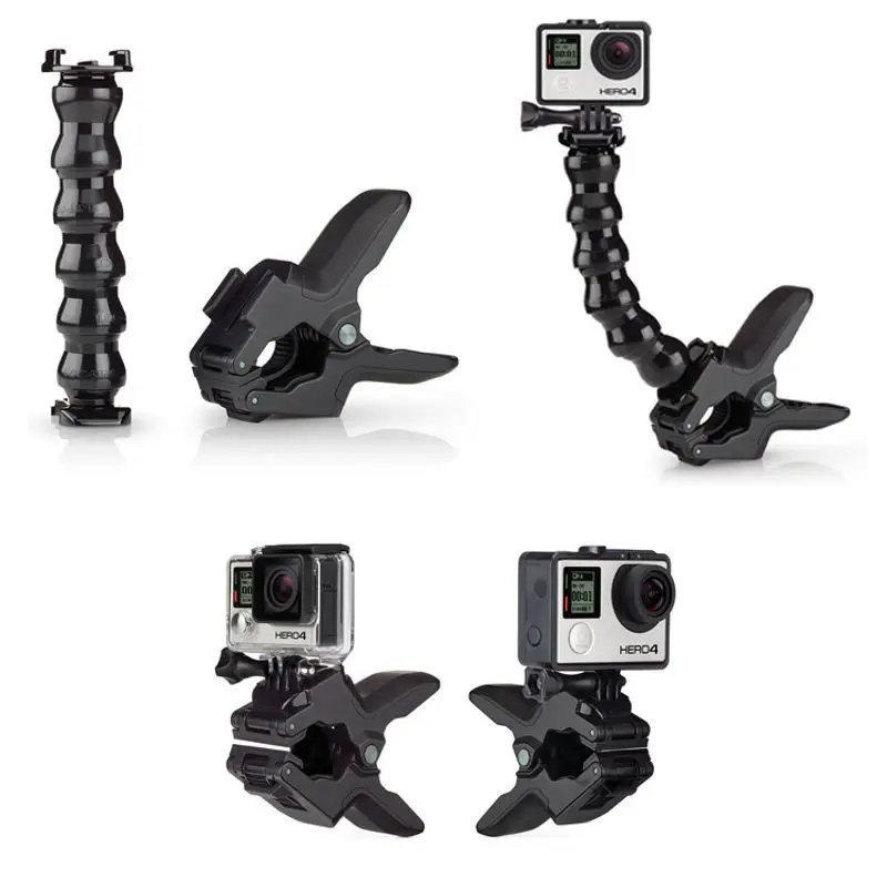 Jaws Flex Clamp Mount for GoPro Accessories Gopro Hero 7/6 3 3+ 4 4 session SJCAM SJ4000 SJ5000 M20
Jaws Flex Clamp Mount for GoPro Accessories Gopro Hero 7/6 3 3+ 4 4 session SJCAM SJ4000 SJ5000 M20