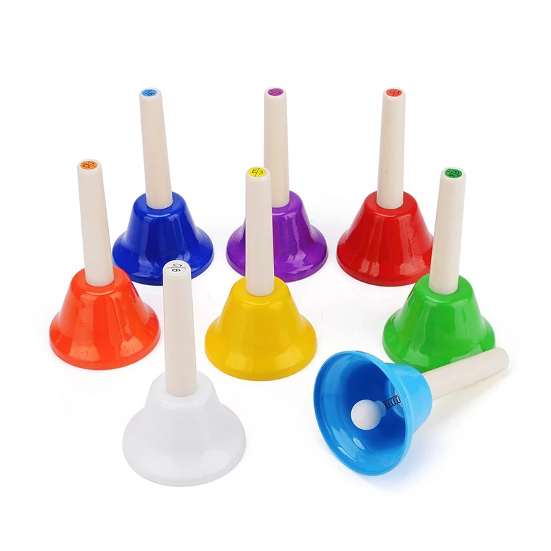 Tooyful 8 Pieces Diatonic Handbells Polychrome Bells Set For Kids Rhythm Musical Toy Gift Enlighten Musical Instrument
Tooyful 8 Pieces Diatonic Handbells Polychrome Bells Set For Kids Rhythm Musical Toy Gift Enlighten Musical Instrument