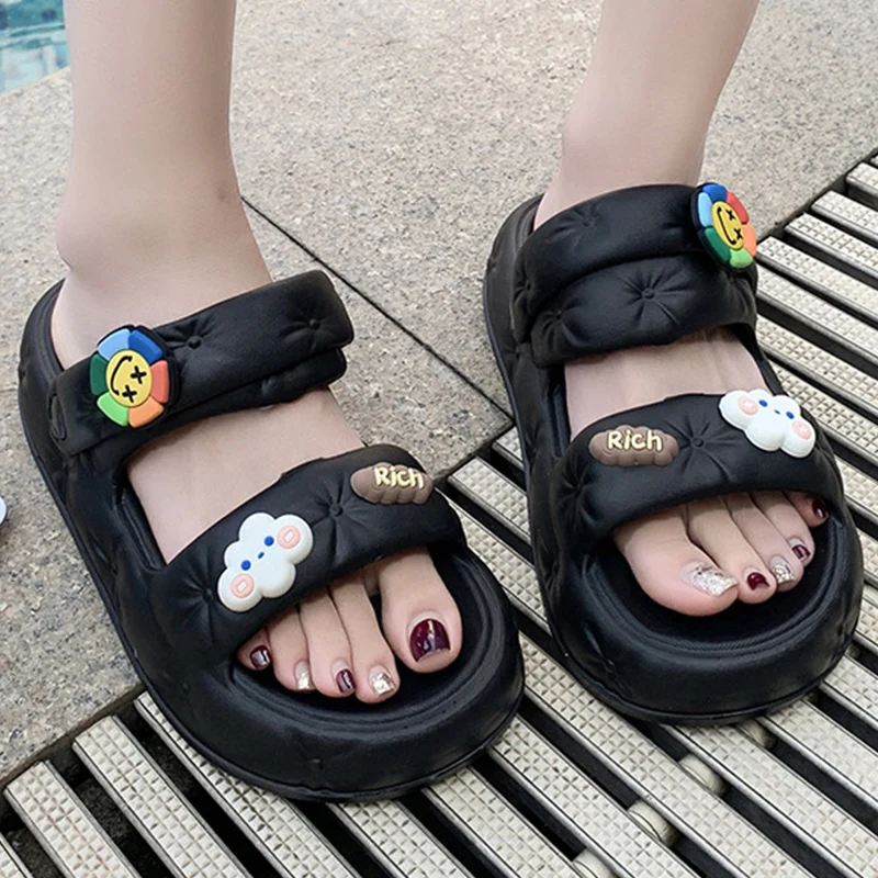 Women's Slippers Cute Cartoon Decoration Platform Design Home Shoes Non-slip Sweet Sandals 2023 Summer New Outdoors Women Shoes
Women's Slippers Cute Cartoon Decoration Platform Design Home Shoes Non-slip Sweet Sandals 2023 Summer New Outdoors Women Shoes