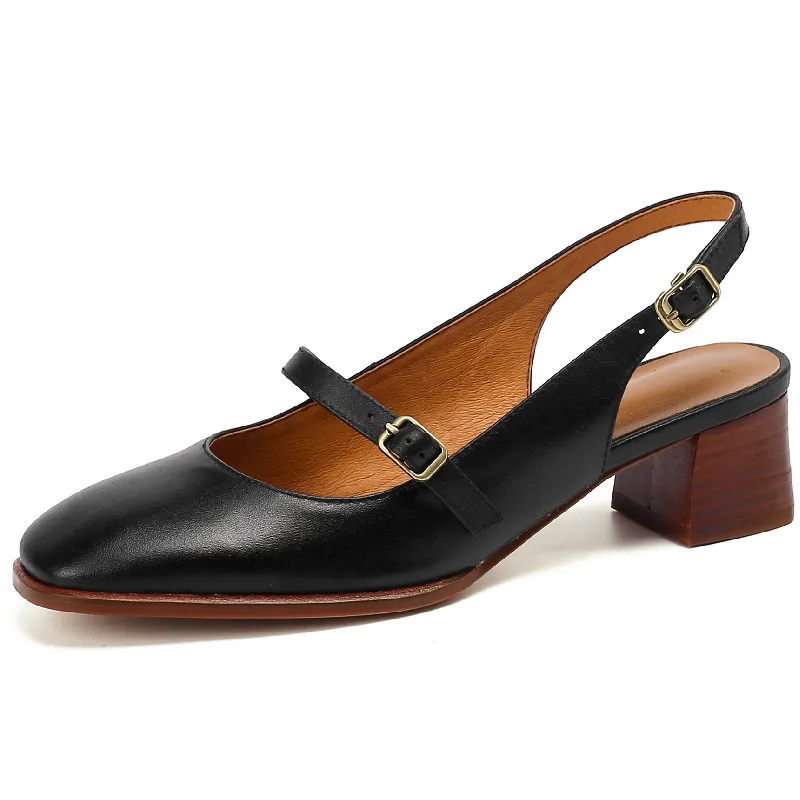 Dilalula Women Pumps Spring Summer Slingbacks Sandals Retro Mature Working Thick Heels High Quality Genuine Leather Shoes Woman
Dilalula Women Pumps Spring Summer Slingbacks Sandals Retro Mature Working Thick Heels High Quality Genuine Leather Shoes Woman
