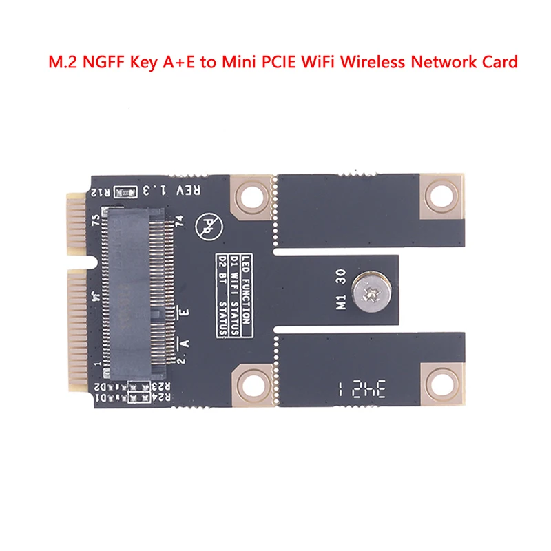 1pc M.2 NGFF Wifi Adapter M2 Ngff Key A+E to Mini PCIE Express WiFi Converter Card Wireless Network Card
1pc M.2 NGFF Wifi Adapter M2 Ngff Key A+E to Mini PCIE Express WiFi Converter Card Wireless Network Card