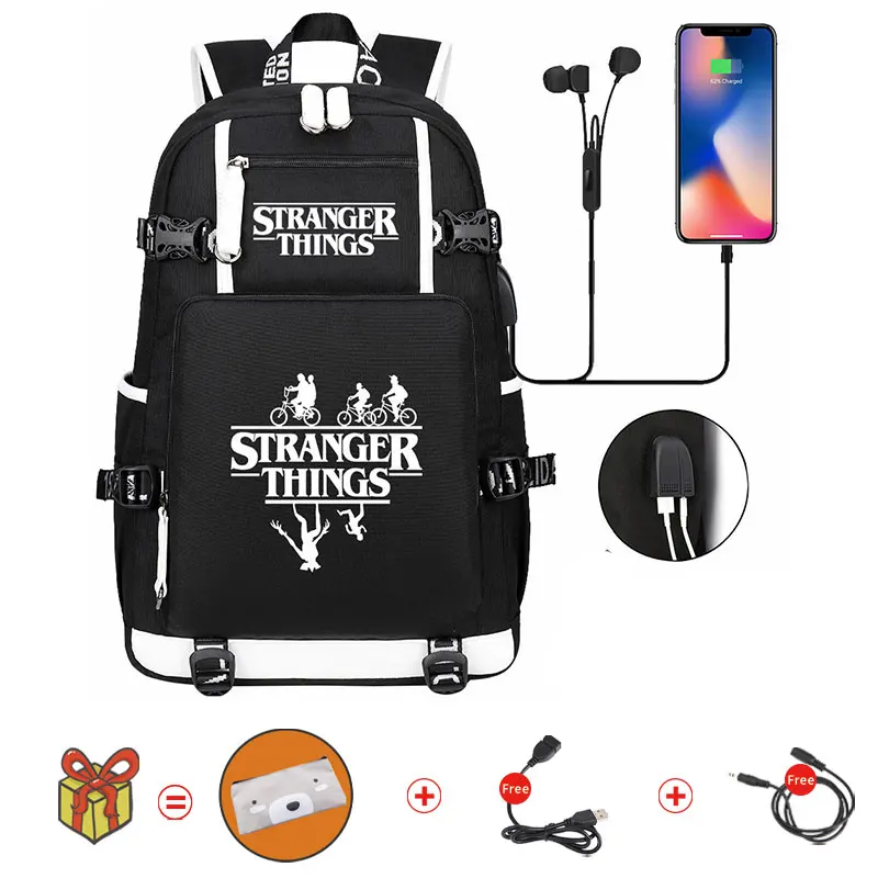 Stranger Things Backpack Large Capacity Student Schoolbag for Boys Girls Canvas Usb Charging Travel Backpack for Teenagers Kids
Stranger Things Backpack Large Capacity Student Schoolbag for Boys Girls Canvas Usb Charging Travel Backpack for Teenagers Kids