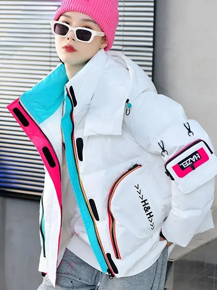 Sister Fara White Duck Down Collar Down Jacket Women Glossy Loose Hooded Down Jacket Parka Winter Female Warm Down Jacket Coat
Sister Fara White Duck Down Collar Down Jacket Women Glossy Loose Hooded Down Jacket Parka Winter Female Warm Down Jacket Coat
