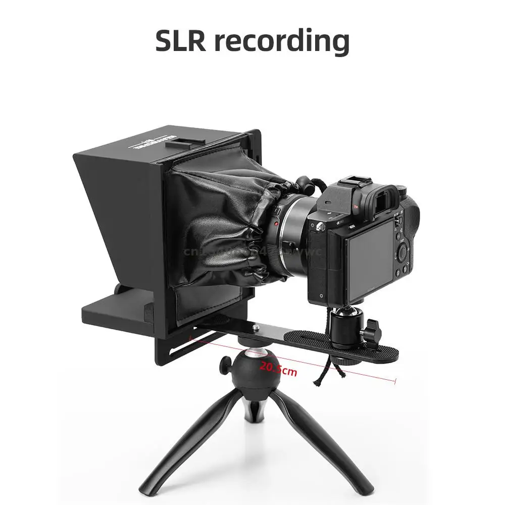 Mini Teleprompter Portable Inscriber Mobile Teleprompter Artifact Video With Remote Control for Phone and DSLR Recording
Mini Teleprompter Portable Inscriber Mobile Teleprompter Artifact Video With Remote Control for Phone and DSLR Recording