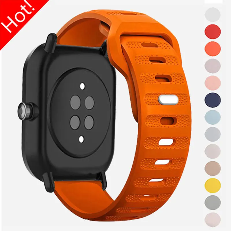 20mm Silicone Watch Strap Band For Amazfit GTS 3/2/2e/GTS2 Mini/GTR 42mm/GTS4 Mini Sport Bracelet Amazfit Bip 3 Pro/U Watchband
20mm Silicone Watch Strap Band For Amazfit GTS 3/2/2e/GTS2 Mini/GTR 42mm/GTS4 Mini Sport Bracelet Amazfit Bip 3 Pro/U Watchband