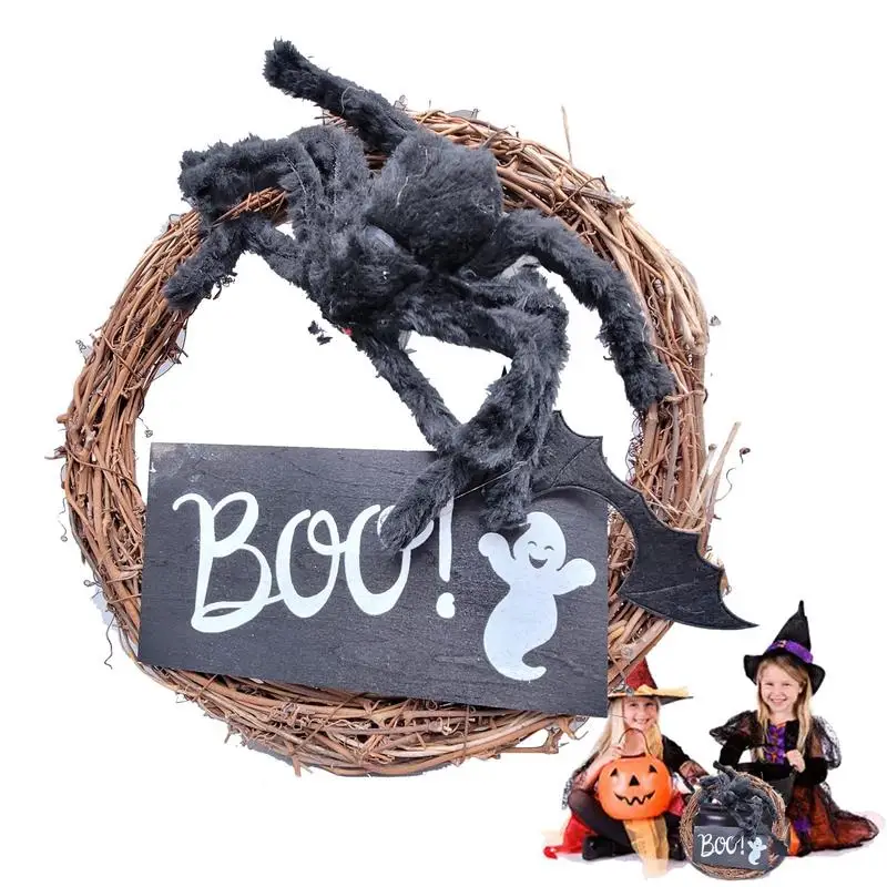 Венок на Хэллоуин, венок BOO, Рождественское украшение на Хэллоуин, светодиодный светильник, призрак-паук, искусственный венок, декор для вечеринки в помещении и на улице
Венок на Хэллоуин, венок BOO, Рождественское украшение на Хэллоуин, светодиодный светильник, призрак-паук, искусственный венок, декор для вечеринки в помещении и на улице