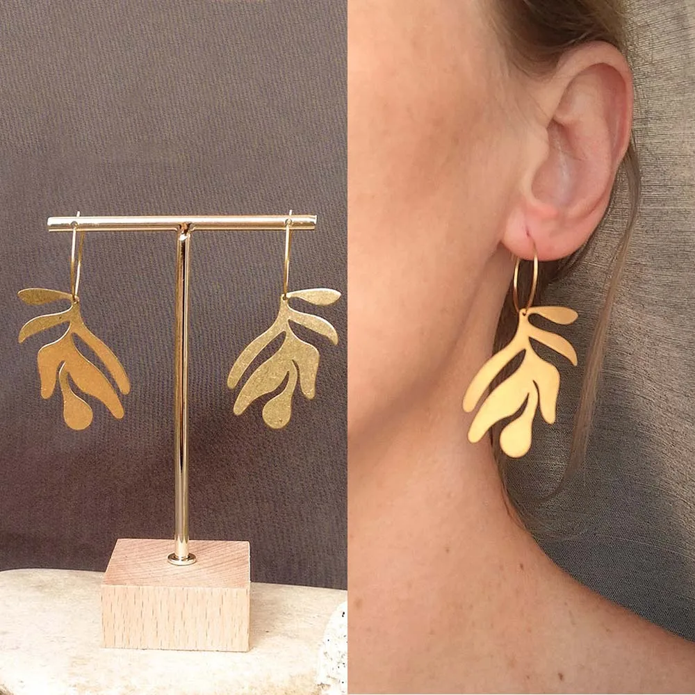 Gold Color Leaves Dangle Earrings for Women Statement Retro Piercing Eardrop Hanging Jewelry Party Gifts Charms Girl Accessories
Gold Color Leaves Dangle Earrings for Women Statement Retro Piercing Eardrop Hanging Jewelry Party Gifts Charms Girl Accessories