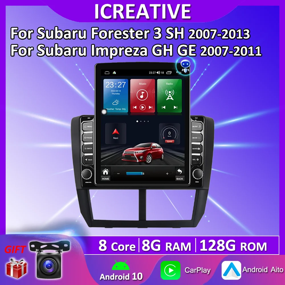 Icreative 4GLTE Android10 Carplay For Subaru Forester 3 Impreza 2007-2013 9.7" Tesla Screen Vertical Style GPS Multimedia Player
Icreative 4GLTE Android10 Carplay For Subaru Forester 3 Impreza 2007-2013 9.7" Tesla Screen Vertical Style GPS Multimedia Player