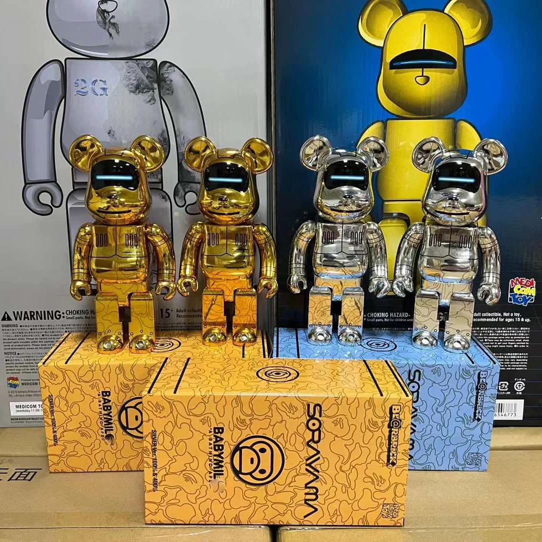 Bearbrick 400% Kongshanji Ki Be@rbrick sorayame x bapa x bearbrick Electroplating little monkey trend teddy bear
Bearbrick 400% Kongshanji Ki Be@rbrick sorayame x bapa x bearbrick Electroplating little monkey trend teddy bear