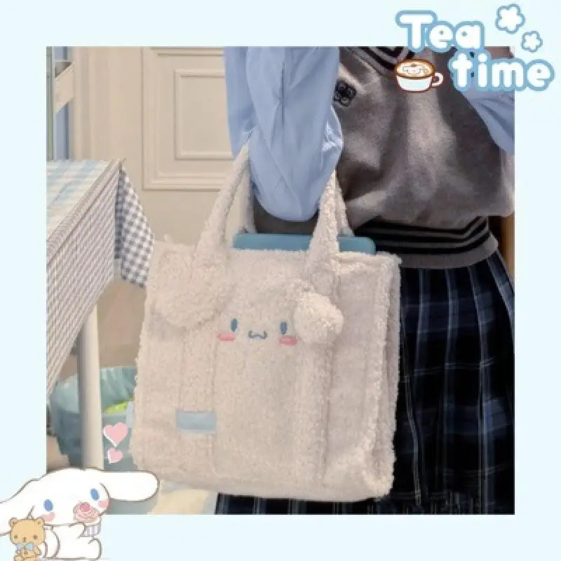 New Kawaii Sanrio Kuromi Cinnamoroll Cartoon Cute Plush Handbag Shoulder Bag Tote Bag Fashion Storage Bag Toys for Girls
New Kawaii Sanrio Kuromi Cinnamoroll Cartoon Cute Plush Handbag Shoulder Bag Tote Bag Fashion Storage Bag Toys for Girls