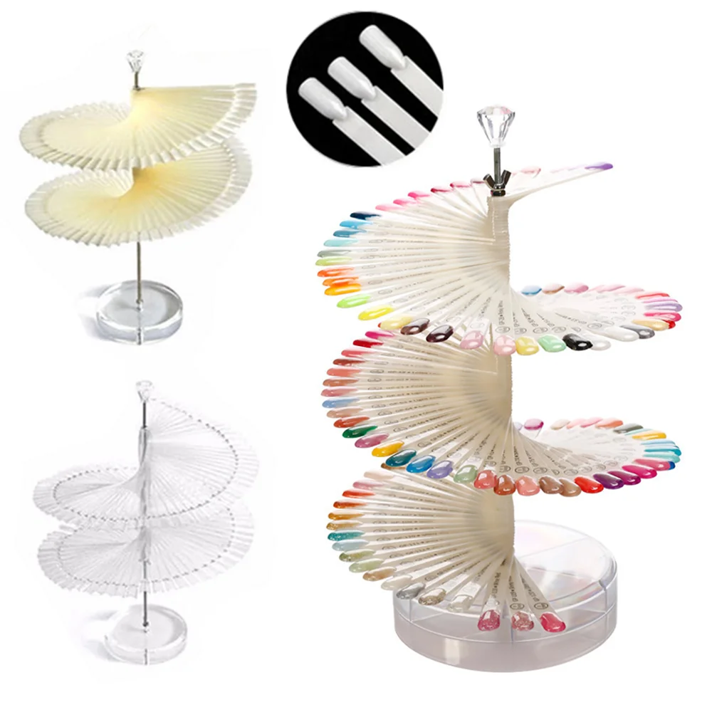120pcs Nail Art False Tips Display Stand False Nails Spiral Showing Shelf Gel Nail Polish Color Card Rack Manicure Practice Tool
120pcs Nail Art False Tips Display Stand False Nails Spiral Showing Shelf Gel Nail Polish Color Card Rack Manicure Practice Tool