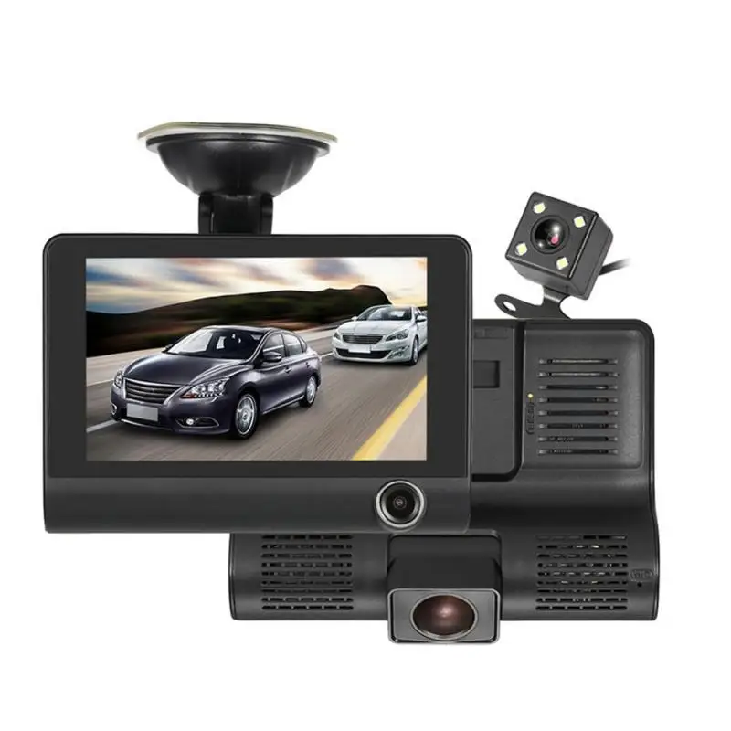 

Видеорегистратор-тахограф ночного видения Универсальный многофункциональный автомобильный с тремя камерами