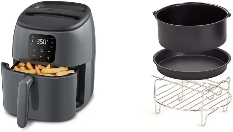 Digital Air Fryer with AirCrisp® Technology, Custom Presets, Temperature Control, and Auto Shut Off Feature, 2.6 Quart - Cool G
Digital Air Fryer with AirCrisp® Technology, Custom Presets, Temperature Control, and Auto Shut Off Feature, 2.6 Quart - Cool G