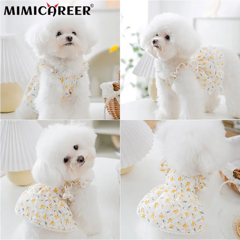 Pet Dog Clothes Spring Summer Puppy Floral Fresh Hollow Skirt Cat Dress Small Medium Dog Breathable Vest Skirt Pet Clothing
Pet Dog Clothes Spring Summer Puppy Floral Fresh Hollow Skirt Cat Dress Small Medium Dog Breathable Vest Skirt Pet Clothing