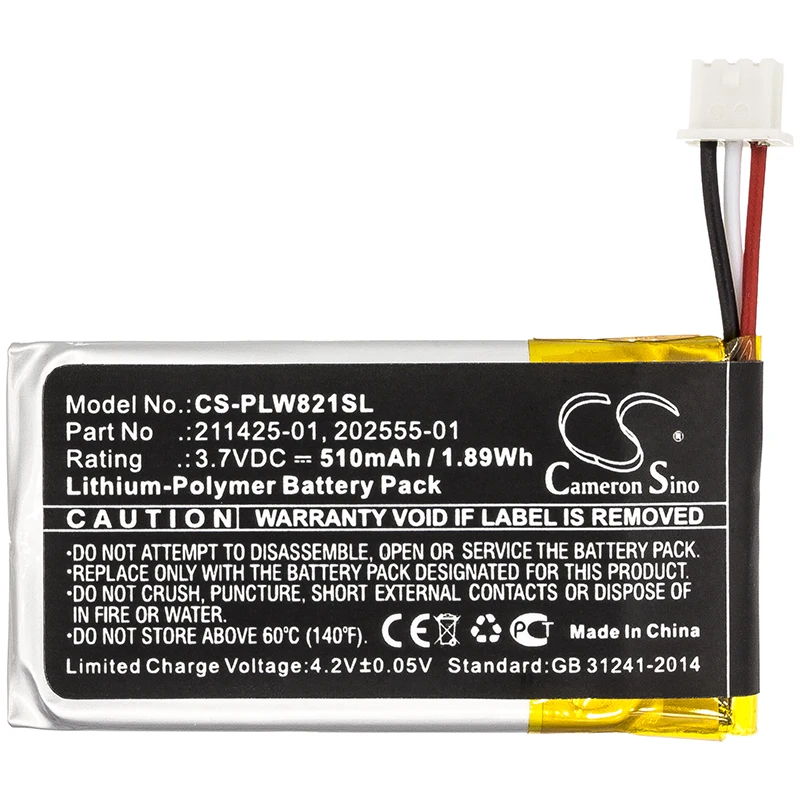 Cameron Sino 510mAh Battery For Plantronics Savi W8210 Savi 8210 202555-01 211425-01
Cameron Sino 510mAh Battery For Plantronics Savi W8210 Savi 8210 202555-01 211425-01