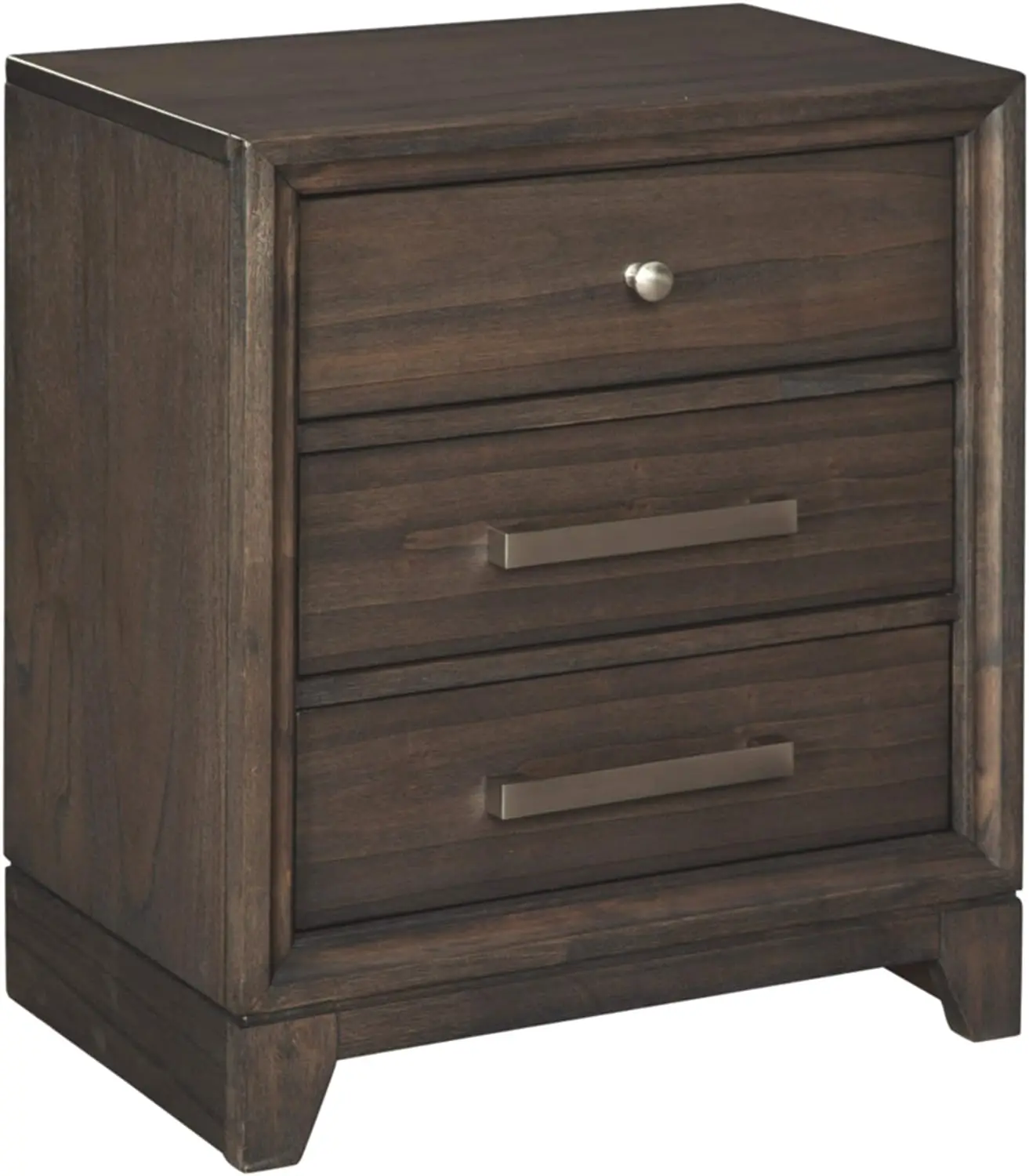 Transitional Contemporary 3 Drawer Nightstand with Dovetail Construction, Chestnut Brown
Transitional Contemporary 3 Drawer Nightstand with Dovetail Construction, Chestnut Brown