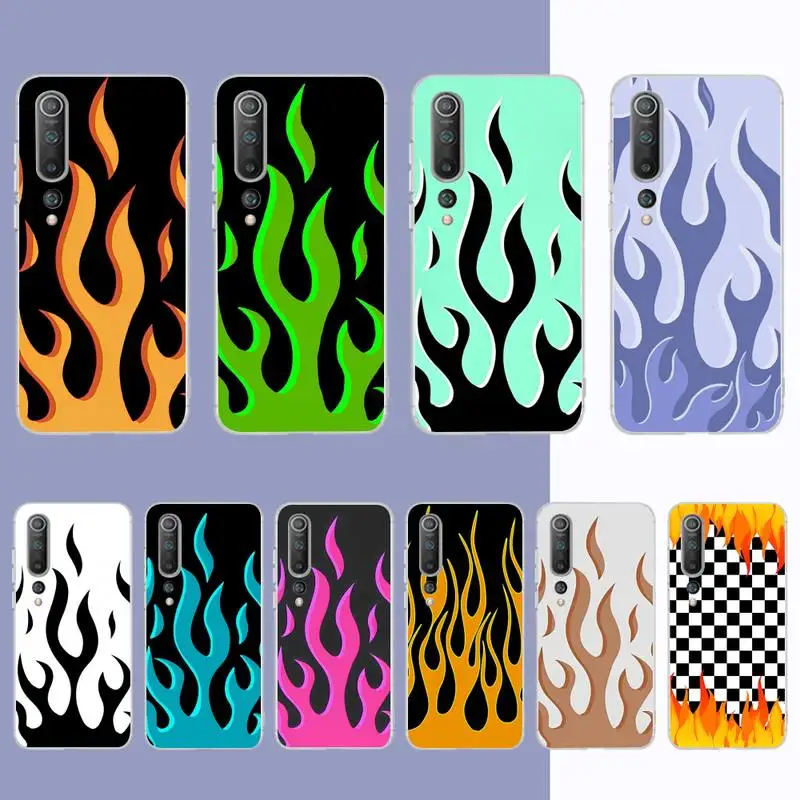 

Flame Painted Phone Case for Samsung S21 A10 for Redmi Note 7 9 for Huawei P30Pro Honor 8X 10i cover