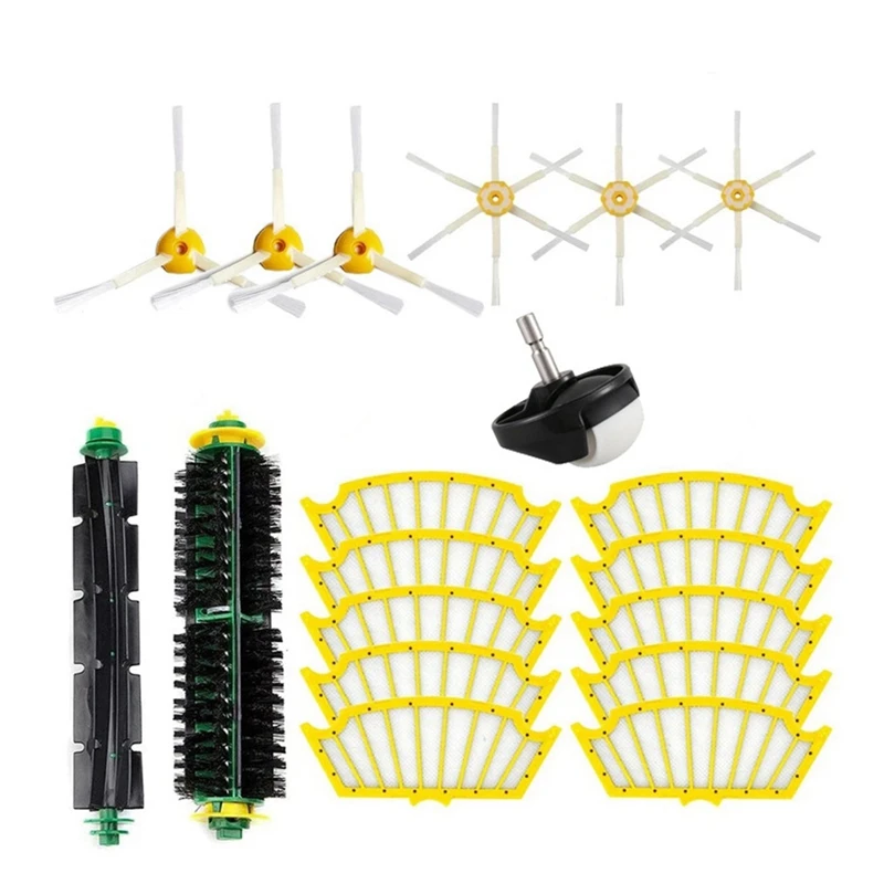 Replacement Parts Main Brush Side Brush Filter For Irobot Roomba 500 550 560 570 581 Vacuum Cleaner Accessories
Replacement Parts Main Brush Side Brush Filter For Irobot Roomba 500 550 560 570 581 Vacuum Cleaner Accessories