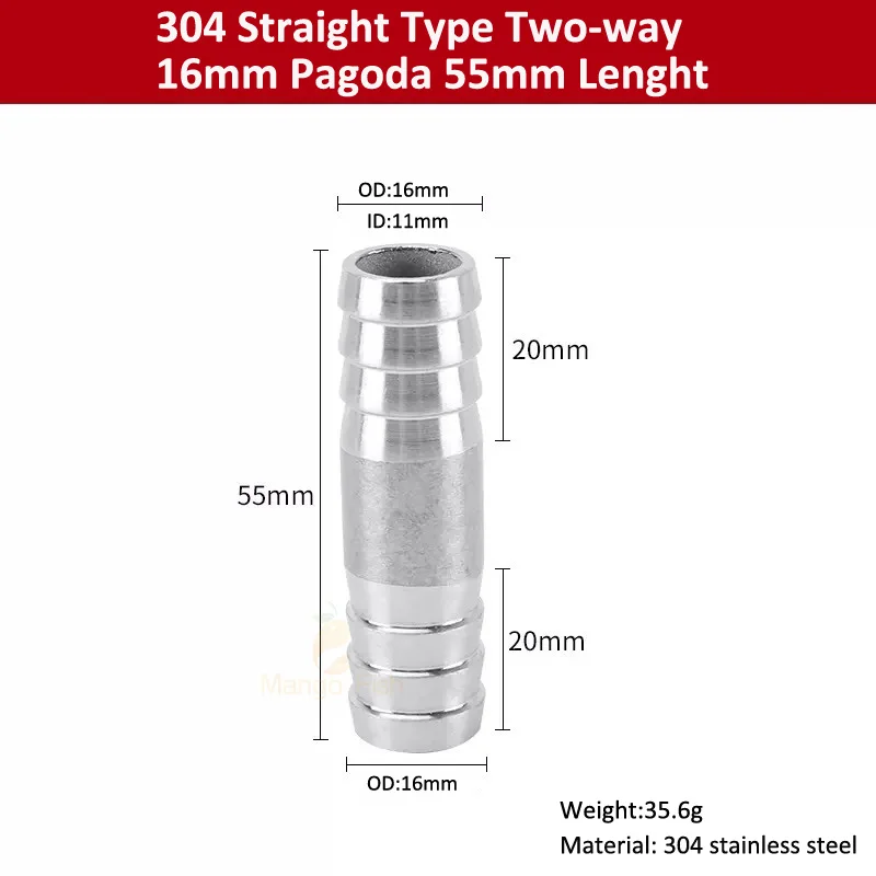 Хвостовые соединители для шланга из нержавеющей стали 304, 6, 8, 10, 12, 14, 16, 18, 20-41 мм, соединитель для шланга, равный редукционный фитинг, соединитель Pagoda
Хвостовые соединители для шланга из нержавеющей стали 304, 6, 8, 10, 12, 14, 16, 18, 20-41 мм, соединитель для шланга, равный редукционный фитинг, соединитель Pagoda