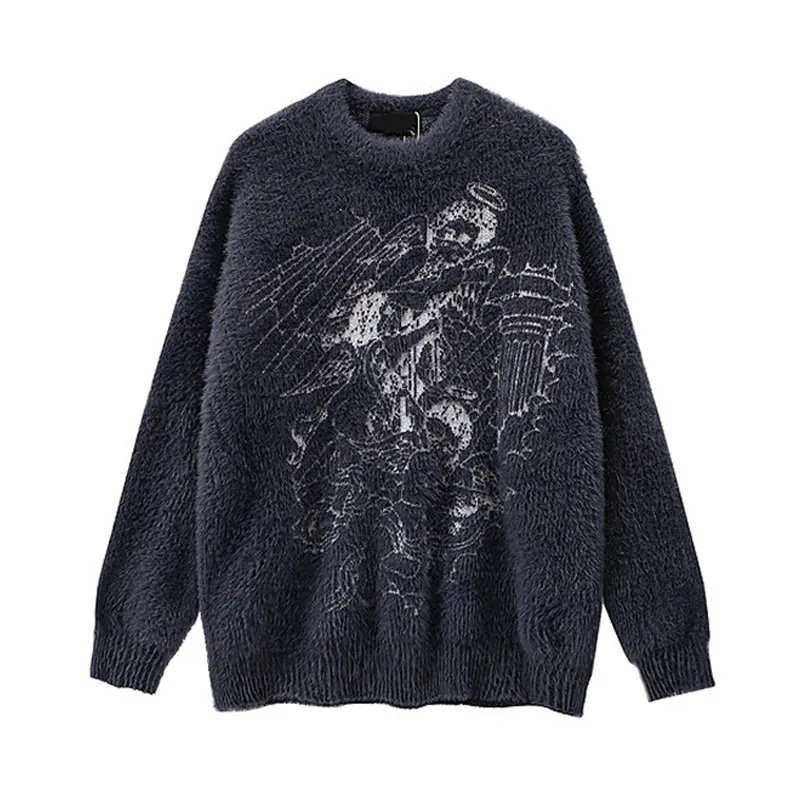 2022 Autumn Winter Women's Harajuku Sweater Casual Loose O-neck Print Basic Oversized Jumper Emo Hip Hop Vintage Knitted Jumpers
2022 Autumn Winter Women's Harajuku Sweater Casual Loose O-neck Print Basic Oversized Jumper Emo Hip Hop Vintage Knitted Jumpers