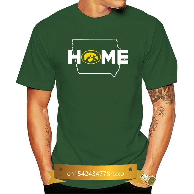 

Iowa hawkeyes marries state outline t shirt officially licensed short sleeve printed cotton t shirt men's apparel