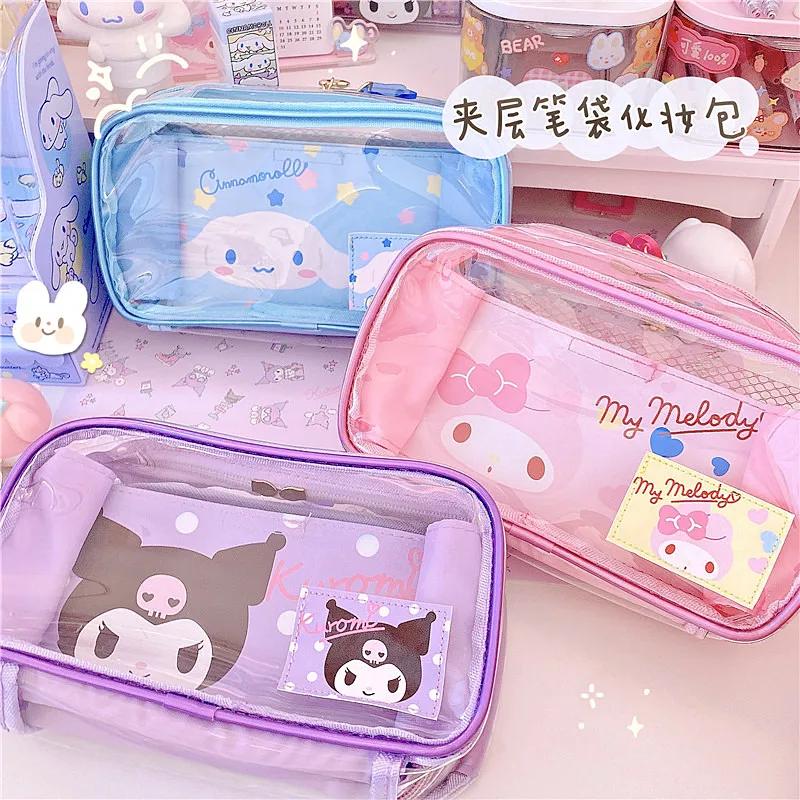 Sanrioed Pen Bag Cute Id Bag Portable Pvc with Sandwich Cartoon My Melody Cosmetic Bags Kawaii Multifunctional Storage Bag Gift
Sanrioed Pen Bag Cute Id Bag Portable Pvc with Sandwich Cartoon My Melody Cosmetic Bags Kawaii Multifunctional Storage Bag Gift