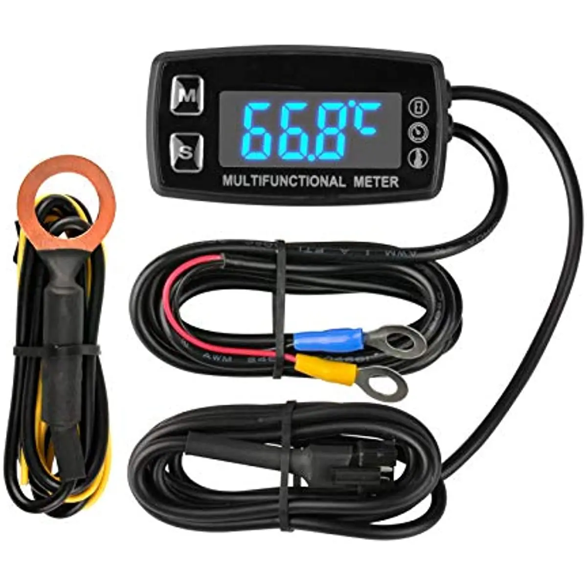 Цифровой дневной счетчик часов двигателя, дисплей об/мин и температуры, напоминание о техническом обслуживании, Внешнее питание для подвесной газонокосилки
Цифровой дневной счетчик часов двигателя, дисплей об/мин и температуры, напоминание о техническом обслуживании, Внешнее питание для подвесной газонокосилки