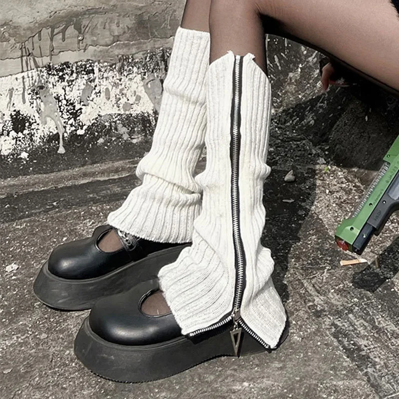 Women's Zipper Leg Warmer Lolita Long Socks Knitted Warm Foot Cover Punk Ankle Warmer Knee High Socks Autumn Winter JK Boot Cuff
Women's Zipper Leg Warmer Lolita Long Socks Knitted Warm Foot Cover Punk Ankle Warmer Knee High Socks Autumn Winter JK Boot Cuff