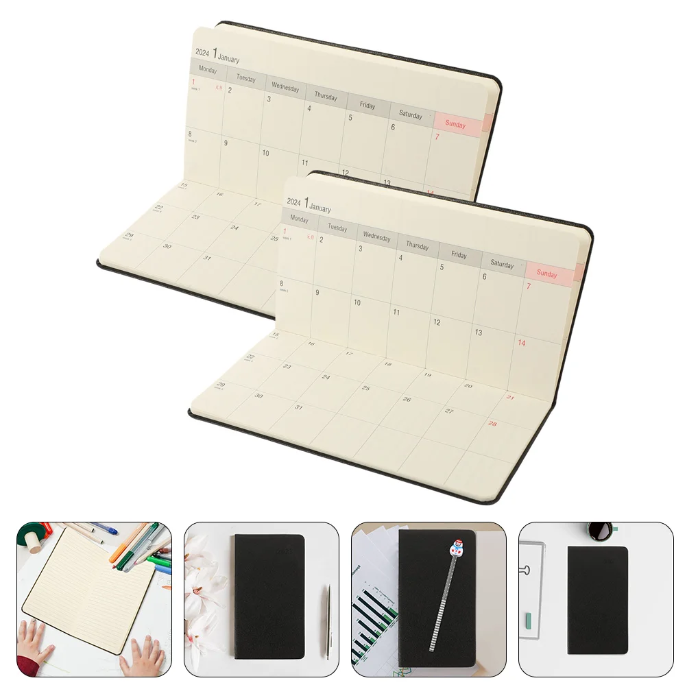 2Pcs Portable Students Planner Weekly Monthly Planner Practical Notepad Paper Planning Notebook
2Pcs Portable Students Planner Weekly Monthly Planner Practical Notepad Paper Planning Notebook