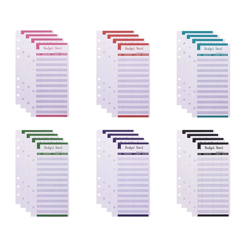 Expense Tracker Budget Sheets With Hole 24Pcs Loose Leaf Cash Money Envelop For A6 Binder Wallet Pockets Planner
Expense Tracker Budget Sheets With Hole 24Pcs Loose Leaf Cash Money Envelop For A6 Binder Wallet Pockets Planner