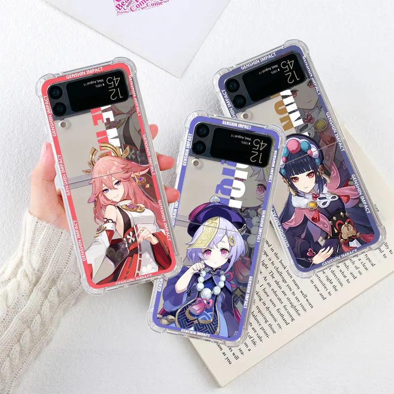 Phone Case for Samsung Galaxy Z Flip 4 Z Flip 3 AirBag Cover For Galaxy zflip4 zflip3 Fundas Capas Genshin Impact Ayato Yun Jin
Phone Case for Samsung Galaxy Z Flip 4 Z Flip 3 AirBag Cover For Galaxy zflip4 zflip3 Fundas Capas Genshin Impact Ayato Yun Jin