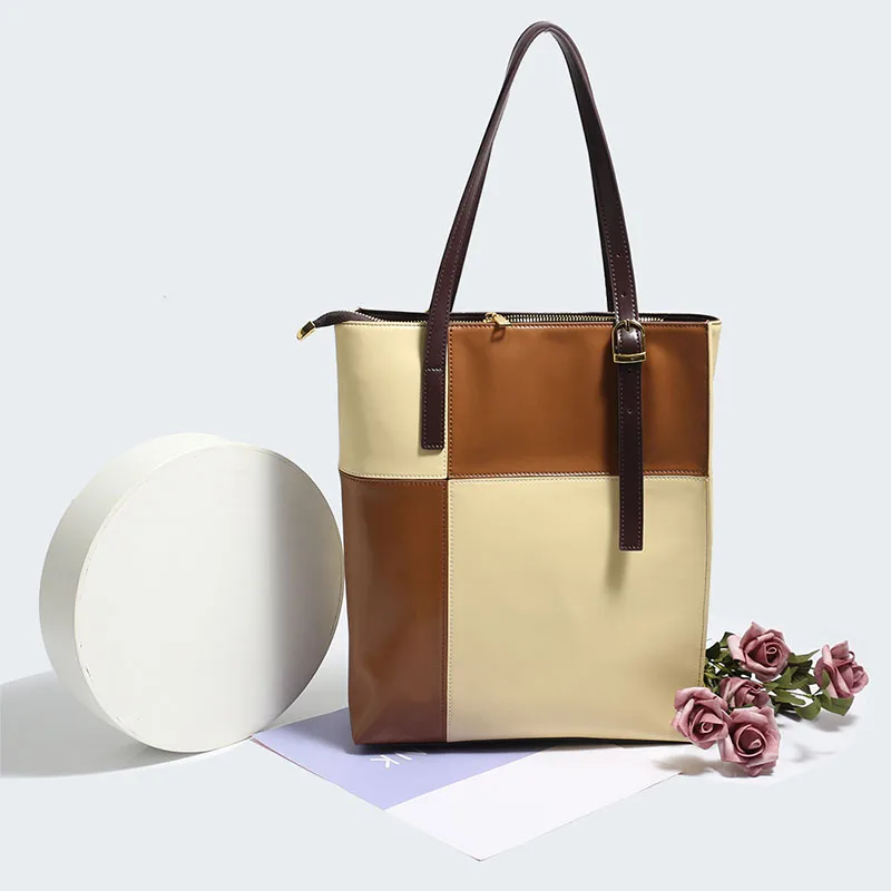 2022 Retro Checkerboard Color-Blocking Tote Bag Real Cowhide Contrast Color Large-Capacity Shoulder Bag Hand-Held Sandwich Bag
2022 Retro Checkerboard Color-Blocking Tote Bag Real Cowhide Contrast Color Large-Capacity Shoulder Bag Hand-Held Sandwich Bag