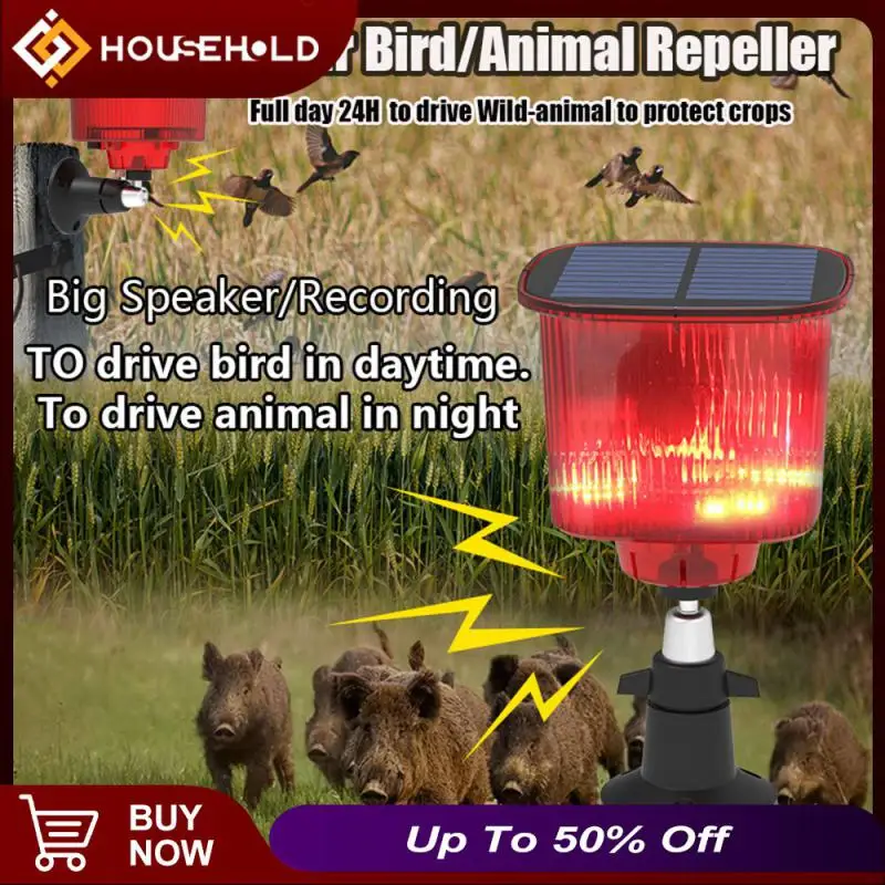 Outdoor Deterrent Protection Device Animal Repellent Driver Strobe Recording Function Cat Dog Repellant Outdoor Bird Drive Away
Outdoor Deterrent Protection Device Animal Repellent Driver Strobe Recording Function Cat Dog Repellant Outdoor Bird Drive Away