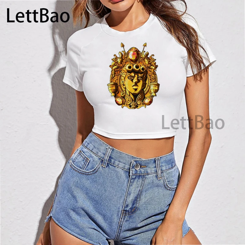 Футболка женская летняя с аниме «невероятные приключения Джоджо»
Футболка женская летняя с аниме «невероятные приключения Джоджо»