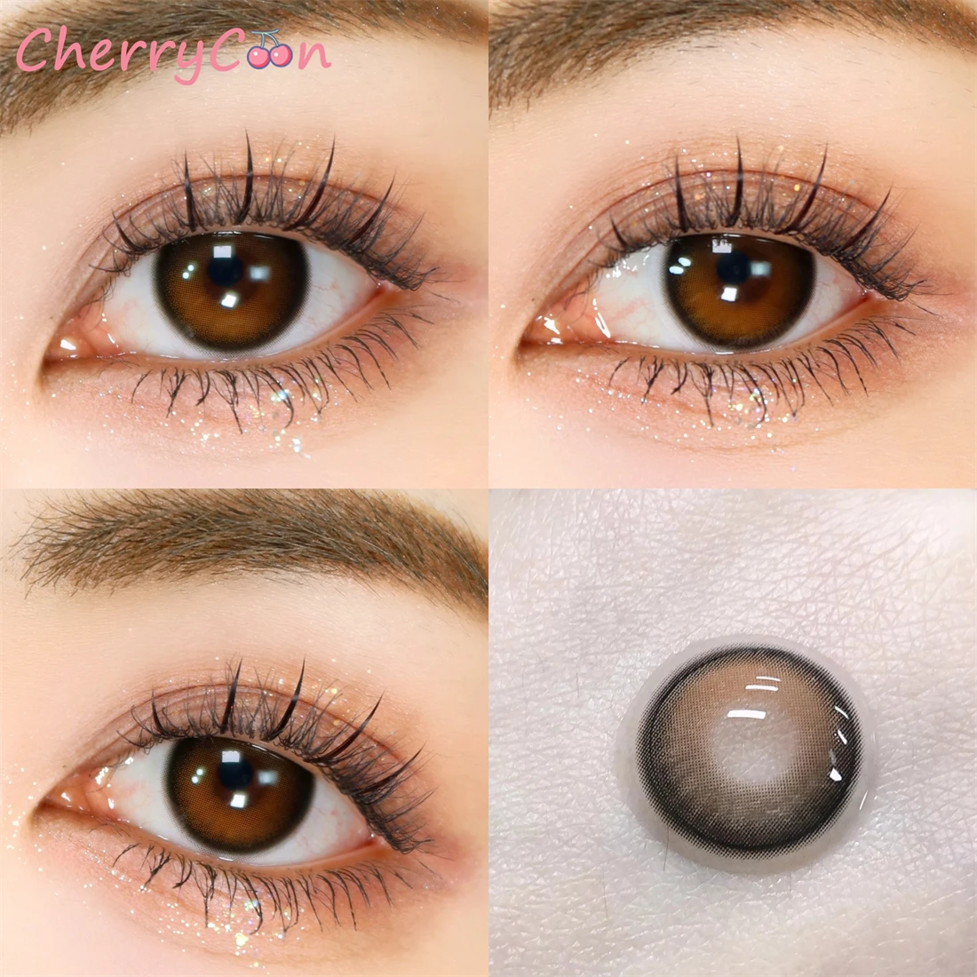 

CherryCon Future коричневые контактные линзы большой красоты зрачки ежегодные цветные мягкие для глаз контактные линзы для близорукости диоптрии