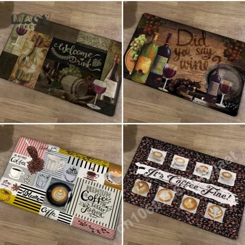 Kitchen Carpet Wine Coffee Pastoral Style for Bathroom Hallway Balcony Washroom Floor Mat Anti-slip Rectangle Polyester Area Rug
Kitchen Carpet Wine Coffee Pastoral Style for Bathroom Hallway Balcony Washroom Floor Mat Anti-slip Rectangle Polyester Area Rug