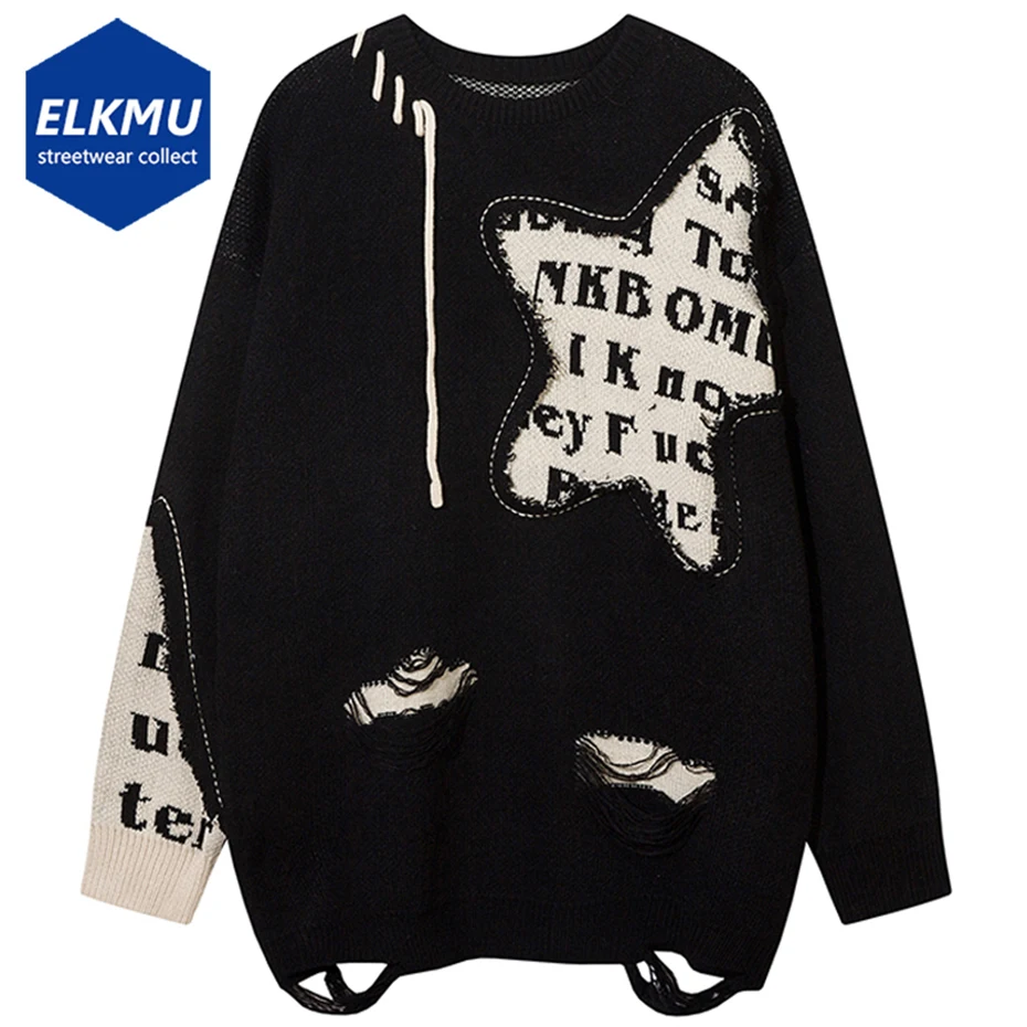 Hip Hop Streetwear Sweater Men Star Splicing Harajuku Oversized Pullover Knitted Jumper 2023 Man Loose Casual Sweater Y2K
Hip Hop Streetwear Sweater Men Star Splicing Harajuku Oversized Pullover Knitted Jumper 2023 Man Loose Casual Sweater Y2K