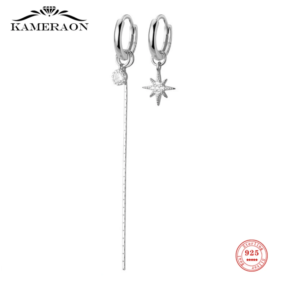 100% 925 Sterling Silver Star Tassel Asymmetric Drop Hoop Earrings for Women Men Stack-able Fine Jewelry Gifts Hip Hop Style
100% 925 Sterling Silver Star Tassel Asymmetric Drop Hoop Earrings for Women Men Stack-able Fine Jewelry Gifts Hip Hop Style