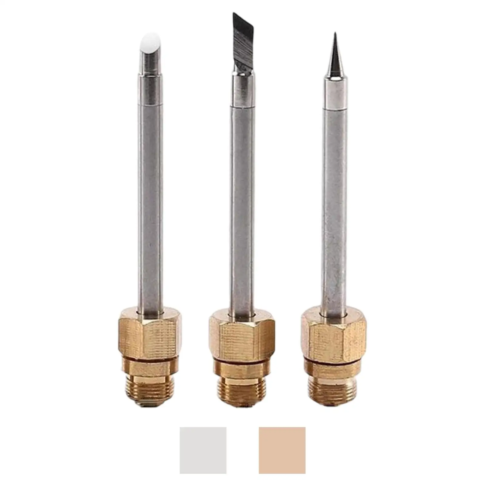 3 Pieces Mini Electrical Soldering Iron Head Clip 8W 51mm Soldering Head Welding Rework Repair Tools Accessories
3 Pieces Mini Electrical Soldering Iron Head Clip 8W 51mm Soldering Head Welding Rework Repair Tools Accessories