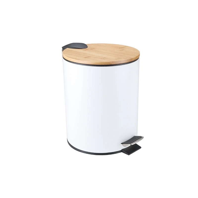 1 Piece 5L Round Foot Trash Can White Household Trash Can With Lid Suitable For Kitchen, Bedroom And Living Room
1 Piece 5L Round Foot Trash Can White Household Trash Can With Lid Suitable For Kitchen, Bedroom And Living Room