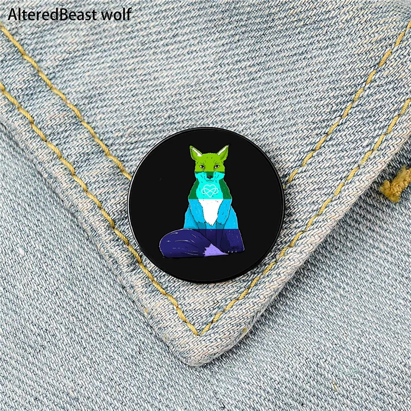 Polyamorous Pride Fox Printed Pin Custom Funny Brooches Shirt Lapel Bag Cute Badge Cartoon enamel pins for Lover Girl Friends
Polyamorous Pride Fox Printed Pin Custom Funny Brooches Shirt Lapel Bag Cute Badge Cartoon enamel pins for Lover Girl Friends