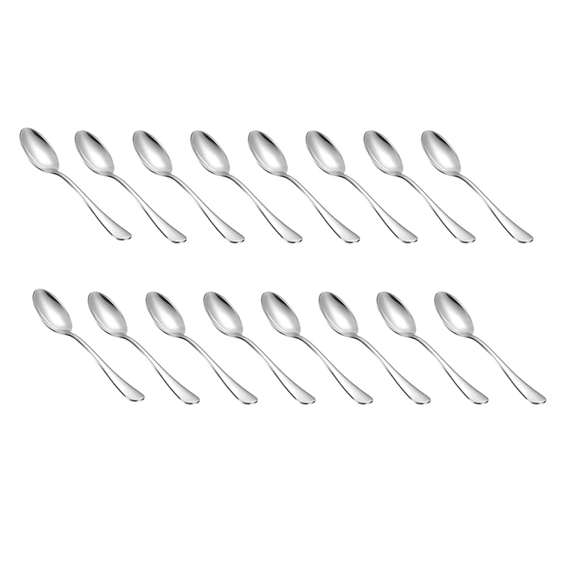 16 Pcs Teaspoons Set,Stainless Steel Spoons,Durable Small Spoons,Metal Dessert Spoon,Spoons for Home,Kitchen
16 Pcs Teaspoons Set,Stainless Steel Spoons,Durable Small Spoons,Metal Dessert Spoon,Spoons for Home,Kitchen
